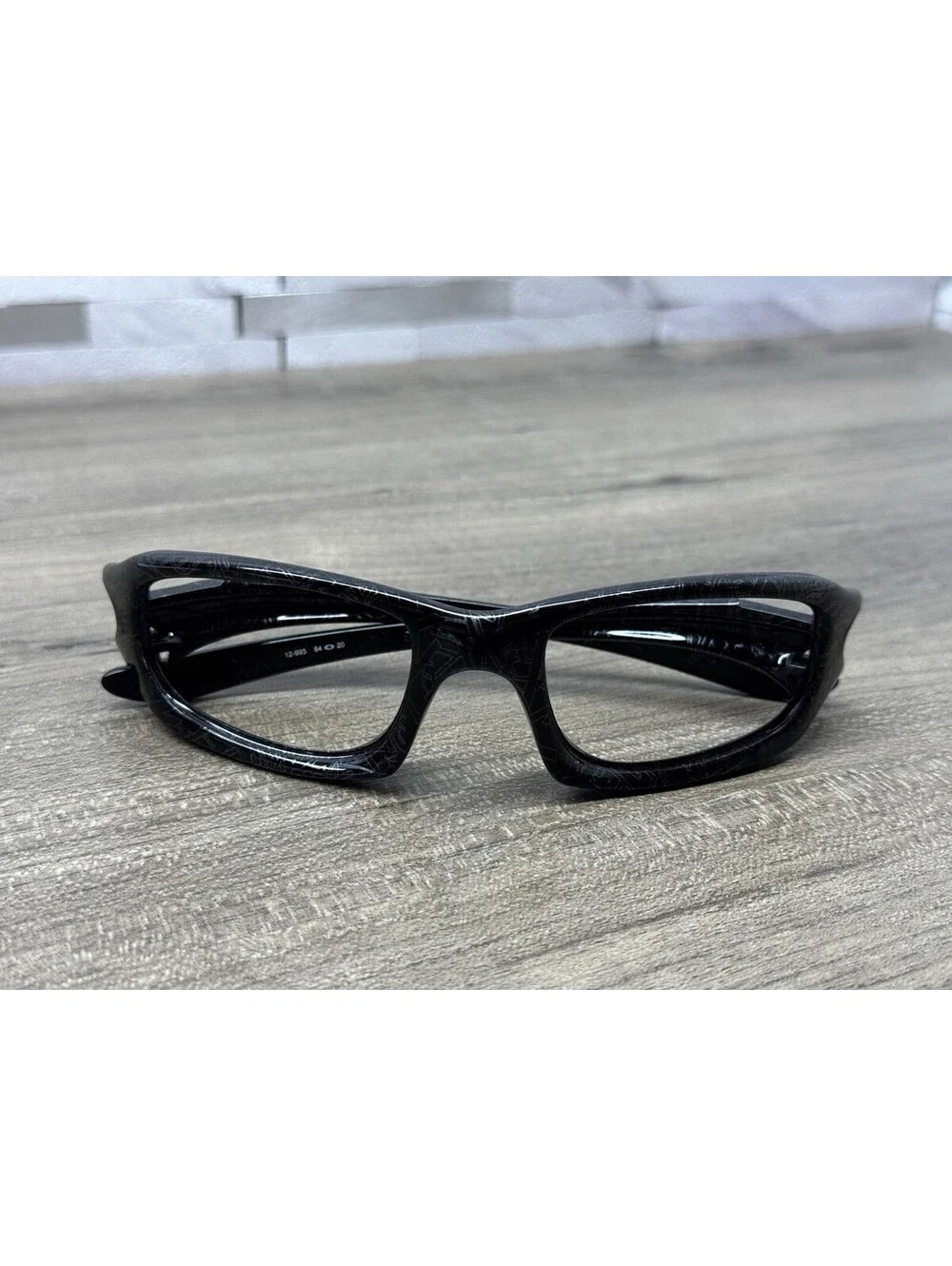 RARE Oakley FIVES 4.0 Black Silver Text Sunglasses 12-993 Excellent FRAMES ONLY